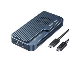 ACASIS 80Gbps Boîtier M2 SSD NVMe avec Ventilateur de Refroidissement, Compatible avec Thunderbolt 5/ 4 et USB4 Adaptateur Disque Dur Externe, Compatible avec PC/MacBook/Pro/Air/iMac/Samsung/Windows