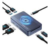 ACASIS Boîtier pour SSD M.2 NVMe ACASIS à 40 Gbps, USB C Docking Station pour M.2 NVMe en Aluminium avec Double Moniteur, Compatible avec Thunderbolt 4/3/USB 3.2