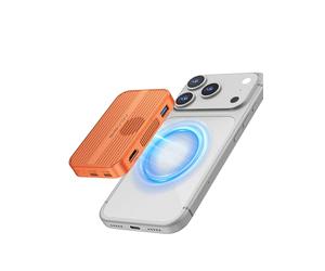 ACASIS Boîtier SSD M.2 Magnétique 6-en-1, Hub USB-C, 10Gbps | Pour iPhone 15/16/17 Pro/Max (MagSafe), SSD 2230-2280, HDMI 4K, SD/TF, USB 3.2, PD 100W, ventilateur intégré, aluminium