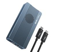 ACASIS Boîtier SSD M.2 NVMe 40 Gbit/s Avec Ventilateur de Refroidissement, TBU 405 Pro Pour M1 M2 Pro/Max, Compatible USB 4/3.2/3.1/3.0/2.0, Prend en Charge SSD Taille 2280 B+M M-Key