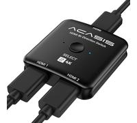 ACASIS Switch HDMI 4K 60Hz,Splitter HDMI Multiprise Hdmi pour TV,Bidirectionnel Commutateur HDMI 2 Entrées 1 Sortie,Compatible avec Xbox PS5/4/3 Blu-Ray Player Fire Stick Roku