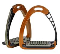 ACAVALLO Étriers De Sécurité Pour Cheval Arena AlupRO, Marron, Noir, Rouge