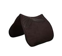 Acavallo Tapis de selle double gel pour dressage - Taille unique - Couleur : marron