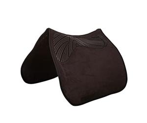 Acavallo Tapis de selle double gel pour dressage - Taille unique - Couleur : marron
