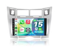 ACAVICA 9" Autoradio Android 15 pour Toyota Yaris XP90 2005-2010 4+64 Go | 8 cœurs, CarPlay Android Auto sans fil, Bluetooth 5, GPS, Wi-Fi, DSP, écran partagé, Écran tactile, Multimédia pour Voiture