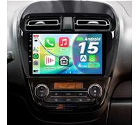 ACAVICA Android 15 Autoradio pour Mitsubishi Mirage Space Star 2012-2023 Dodge Attitude 2015-2023 Écran Tactile Navigateur GPS Car Radio Stéréo avec sans Fil Carplay Bluetooth 6.4 WiFi 6.0