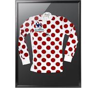 ACAZA Cadre Maillot Foot 60x80cm, Grand Cadre 3D Football, Basket, Rugby et Cyclisme, Vitrine pour t-shirt adulte, Aluminium et Verre Acrylique, Noir