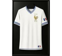 ACAZA Cadre Maillot Foot 70x90cm, Grand Cadre 3D XL Football, Basket, Rugby et Cyclisme, Vitrine pour t-Shirt Adulte, Aluminium et Verre Acrylique, Noir