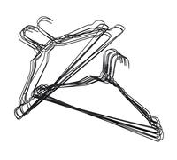 ACAZA Lot de 60 cintres en métal, cintres Fins pour vêtements, cintres pour Nettoyage à Sec pour Femmes/Adultes, métal, Noir.