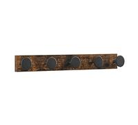 ACAZA Porte-manteau long avec 5 boutons, Porte-manteau mural, Vintage Brown