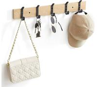 ACAZA Porte-manteau mural en bois, 55 cm, chêne clair