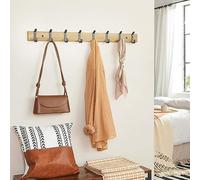 ACAZA Porte-manteau mural en bois, 88 cm, chêne clair