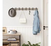 ACAZA Porte-manteau mural en bois, 88 cm, gris