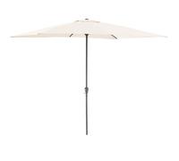 ACAZA Stokparasol in aluminium - Ronde Parasol met 270 cm diameter - gebroken wit