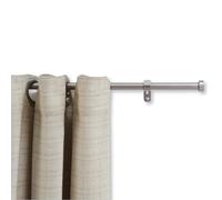 ACAZA Tringle Rideau Extensible de 125 à 240cm - Fixation Murale - Tringle Réglable Décorative pour Fenetre - Acier - Couleur Argent