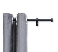 ACAZA Tringle Rideau Extensible de 240 à 340cm - Fixation Murale - Tringle Réglable Décorative pour Fenetre - Acier - Noir