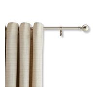 ACAZA Tringle Rideau Extensible de 240 à 360cm - Fixation Murale - Tringle Réglable Décorative pour Fenetre - Acier - Couleur Argent