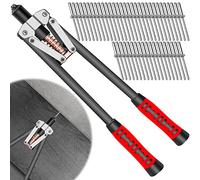 Acboor Pince a Rivet, 17" Pince a Rivet Pop Ensemble Comprenant 100 Rivets Aveugle Pince à Riveter 2,4 | 3,2 | 4,0 | 4,8 mm Professionnelle pour Rivets Aluminium Acier Inoxydable