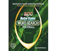 ACC and Notre Dame Football Word Search Plus: Trivia, Puzzles, Riddles, Cartoons, and Game Challenges