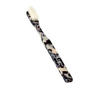 Acca Kappa Brosse à dents historique en nylon souple noir et blanc
