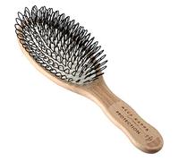 Acca Kappa Brosse ovale en nylon bouclé en bois de hêtre