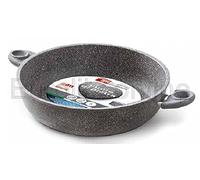 Accademia Mugnano - Casserole 2 poignées Pierre Aluminium Revêtement Antiadhésif 28 cm 100% fabriqué en Italie, pierre minéral Cuore di Pietra