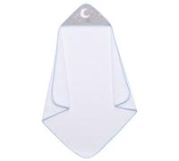 Accappatoio per Neonato Luna - Bianco/Azzuro