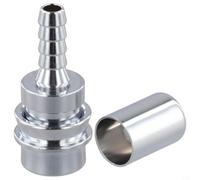 Accarugty Adaptateur de tuyau basse pression, régulateur de plongée connecteur femelle compatible avec les valves K à connexion rapide en laiton chromé, kit de bricolage 4,3 cm