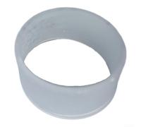 Accarugty Anneaux de poignée en silicone pour raquette de pickleball, embouts de poignée de badminton, bandes de fixation pour raquette, finition antidérapante pour raquette (blanc)