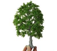 Accarugty Arbres miniatures de 30 cm pour diorama de chemin de fer et table de sable, paysage d'arbre vert artificiel pour mise en page de modèle à l'échelle G, enseignement en classe et décoration de