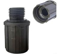 Accarugty Base de moyeu de vélo, pour rotor à 11 vitesses, roue libre, cassette de verrouillage dentée, motif fleur de prunier en acier au carbone, pièces de vélo de montagne noir (A)