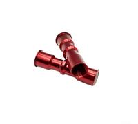 Accarugty Boîtier doublé en alliage d'aluminium pour roue à goutte, moulinet de tambour et moulinet rotatif - Accessoires de moulinet de pêche avec bouton en bois massif (34,3 x 10,3 m (rouge)