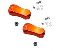 Accarugty Bouton de moulinet de pêche pour Daiwa pour SLP Works, Tatula, Zillion & Fuego Spinner Bait Reels - Poignée de rechange ABS avec roulements, joint (orange)