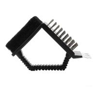 Accarugty Brosse métallique en acier inoxydable, nettoyage à angle droit, brosse pour ustensiles de cuisine, éponge à récurer robuste, outil de nettoyage de grille de barbecue (1 pièce)