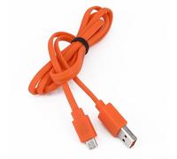 Accarugty Câble de charge plat USB-C vers USB-A pour Fitbit-Charge 1/2/3/4, Flip 3/4, Pulse 1 m, Charge rapide 2 A, fil 22 AWG, orange