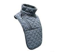 Accarugty Cache-cou de moto, tissu Taslon coupe-vent avec coton isolant, fermeture éclair réglable, convient pour homme et femme, protection chaude des épaules pour l'équitation, le cyclisme, le ski