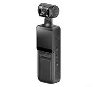 Accarugty Caméra à clip 4K avec audio : enregistreur vidéo compact portable, écran de 1,3", enregistrement en boucle, pour les gardes de sécurité, les sports de plein air et le vlogging quotidien