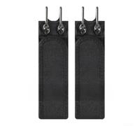 Accarugty Ceinture élastique avec crochet en acier inoxydable, fermeture en métal sans boucle pour un ajustement sûr, ceinture en tissu extensible pour le sport et au quotidien (noir)