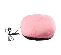 Accarugty Chauffe-pieds électrique USB avec housse en flanelle épaisse, amovible et lavable, réglages de température et de minuterie réglables, coussin chauffant portable adapté par temps froid (rose)