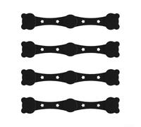 Accarugty Clip de fixation magnétique en silicone souple pour paniers de friteuse à air comprimé pour garder le parchemin plat et loin des composants chauffants (4 pièces, noir)