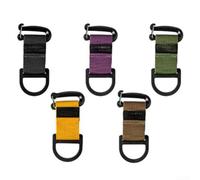 Accarugty Connecteur tactique en sangle, clip d'adaptateur Molle, boucle de sangle de sac à dos, fixation d'équipement PALS, crochet de suspension extérieur, fermeture légère en polypropylène