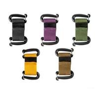 Accarugty Connecteur tactique en sangle, clip d'adaptateur Molle, boucle de sangle de sac à dos, fixation d'équipement PALS, crochet de suspension extérieur, fermeture légère en polypropylène