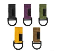 Accarugty Connecteur tactique en sangle, clip d'adaptateur Molle, boucle de sangle de sac à dos, fixation d'équipement PALS, crochet de suspension extérieur, fermeture légère en polypropylène