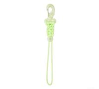 Accarugty Cordon de plongée phosphorescent, laisse d'équipement de plongée de nuit, sangle de sécurité pour caméra de plongée, attache de lampe de poche sous-marine, attache de torche fluorescente