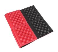 Accarugty Coussin de camping léger et pliable, tapis en mousse XPE avec bac à œufs, pour randonnée, pique-nique, voyage, siège d'extérieur compact (rouge)
