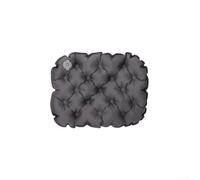 Accarugty Coussin de siège de camping ultraléger, coussin d'extérieur résistant à l'humidité, tapis de sol isolé pour la randonnée, oreiller gonflable compact pour trekking, portable (noir)