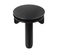 Accarugty Couvercle de trou d'évier en acier inoxydable noir, trou de robinet de cuisine de 45 mm avec longue poignée, couvercle aveugle pour salle de bain, lavabo, plaque de terrasse