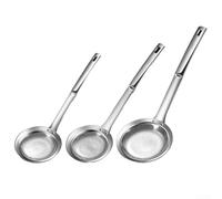 Accarugty Écumoire de cuisine en acier inoxydable SUS304, design en maille fine dense avec plus de 6000 trous, poignée ergonomique utilisable pour enlever la mousse (grand)