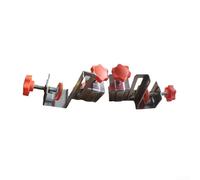 Accarugty Ensemble de pinces de tiroir pour le travail du bois, outil de fixation latéral en acier inoxydable, réglable pour une épaisseur de planche de 10 à 30 mm, système de marge adaptatif