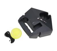 Accarugty Entraîneur d'auto-tennis, pour débutants avec base stable pour sac de sable et balle élastique, aide à la pratique solo, pour les enfants et les adultes pour maîtriser les coups